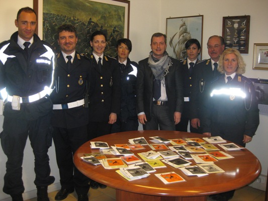 i tagliandi sequestrati dagli agenti della Polizia Locale di Ciampino